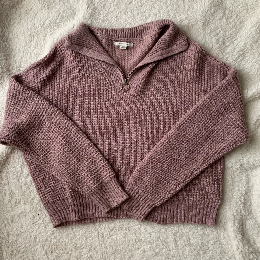 American Eagle cropped knit sweater